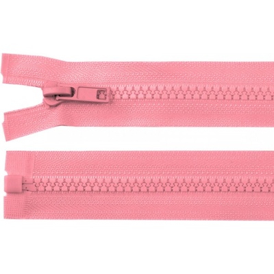 Zdrhovadlo zip kostěný 90 cm dělitelný růžová