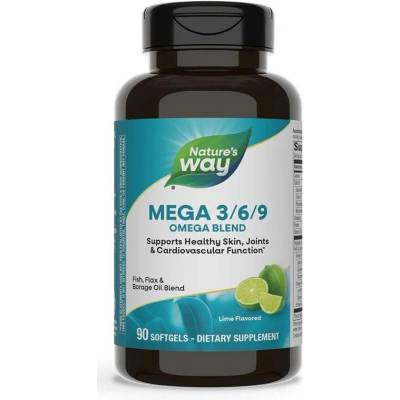 Nature's Way Mega 3/6/9 Omega Blend, 90 капсули, Nature's Way
