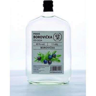 Samaria Ovocný Liehovar Domáca od Deda Pravá Borovička 40% 1 l (čistá fľaša)