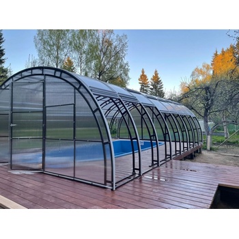 Agroflex TULIPAN XL zastřešení bazénu 11.84 x 5.38 x 2.43m