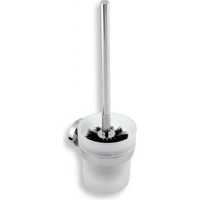 Novaservis Metalia 11 Štětka WC černá chrom sklo 0133,05