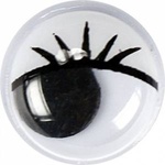 TITANUM Eyes without glue with axes 10mm 100pcs