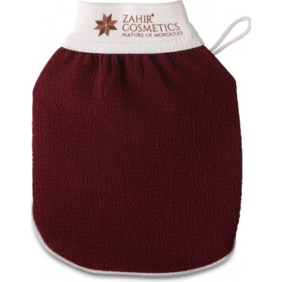 Zahir s.r.o. Peelingová rukavice z Maroka Kessa bordó