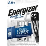 Energizer Батерия, AA молив, 2 бр. , литиева, ENERGIZER "Ultimate Lithium" 639154 (E301131100)