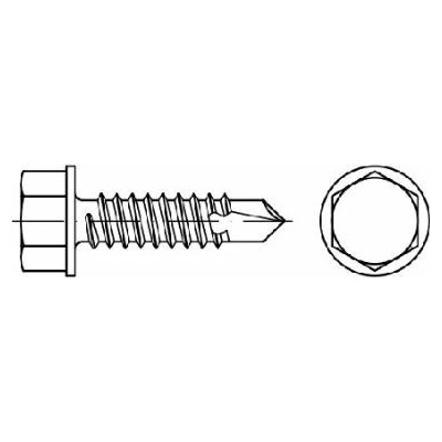 Šrouby samovývrtné TEX DIN 7504K, 6hranné, rozměr 4,8x38, balení 10 kusů – Zbozi.Blesk.cz