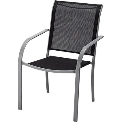 Sunfun Amy Zahradní židle, 66 x 56 x 86 cm, ocel, černá FCS00349K SILBER/SCHWARZ