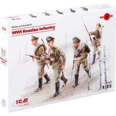 ICM Russian Infantry WWI 4 figúrky 1:35
