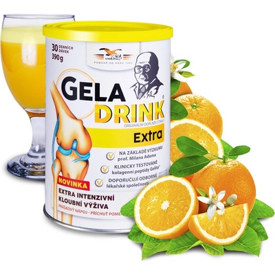 Geladrink Extra práškový nápoj pomaranč 390 g