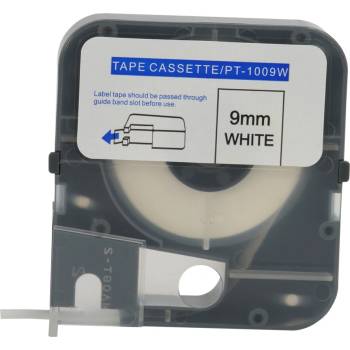 PONY PT-1009W, 9mm x 8m, Бял, оригинална лента (PT1009W)