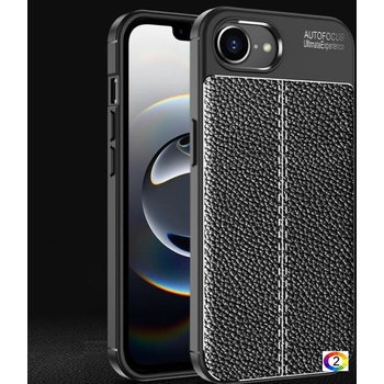 Apple iPhone 16e Удароустойчив Litchi Skin Калъф и Протектор