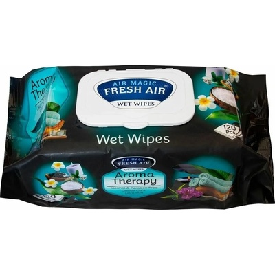 Fresh Air vlhčené ubrousky klip Aroma therapy 120 ks