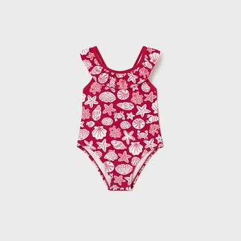 MAYORAL Цял бански щампован в Червен цвят за бебе момиче Mayoral