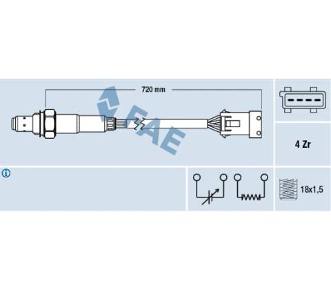 Lambda sonda FAE 77280
