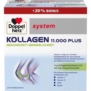 Doppelherz System Kollagen 11.000 Plus, 30 + 6 флакона (10046269)