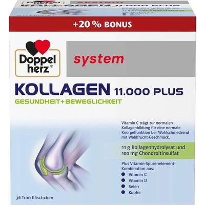 Doppelherz System Kollagen 11.000 Plus, 30 + 6 флакона (10046269)