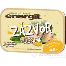 energit ZÁZVOR + LIŠAJNÍK s príchuťou citrón a zázvor 42 tabliet