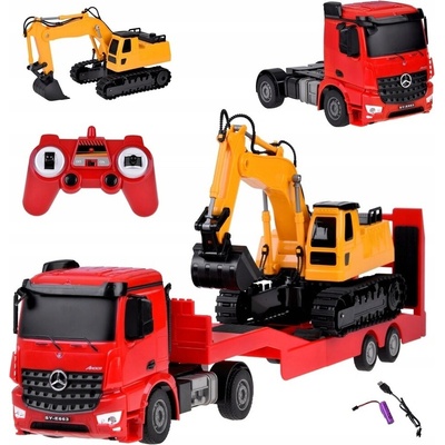 Double Eagle RC Tahač Mercedes-Benz s bagrem, 1:26