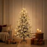 vidaXL Изкуствено коледно дърво с хингед 240 см 300 LED светодиода (3466233)
