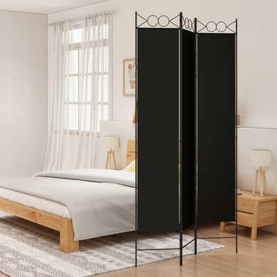 vidaXL 3dílný paraván bílý 120x220 cm textil 11461.350165