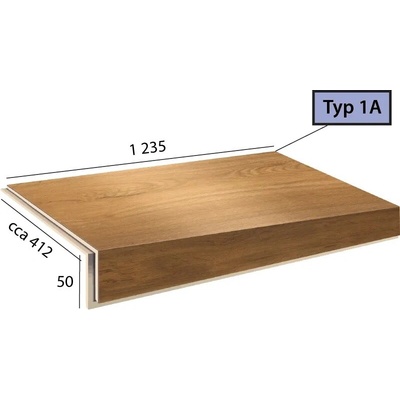 Karndean International Ecoline Step - Schod bez nosu - 1A/9552 Dub medový