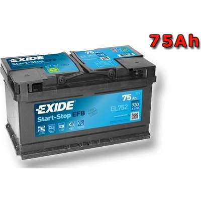 Exide Start-Stop EFB 12V 75Ah 730A EL752