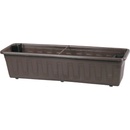 Kvetináče a truhlíky PLASTKON Samozavlažovací truhlík Garden Flor 40 cm hnedá