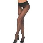 Cottelli Collection Crotchless Tights 2510030 Black 4-L