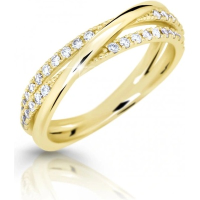 Cutie Jewellery prsteň zo žltého zlata so zirkónmi Z6906 3254 10 X 1