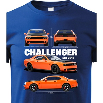 Dětské tričko Dodge Challenger SRT 2018 Modrá Canvas Bezvatriko.cz 2320