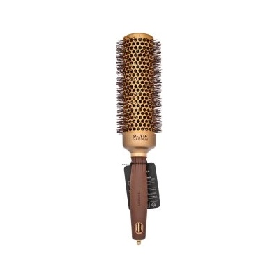 Olivia Garden Expert Blowout Shine Round Brush Wavy Bristles Gold & Brown 45 mm четка за коса