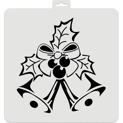 Aladine šablona,28x28cm vánoční zvonečky – Zboží Dáma