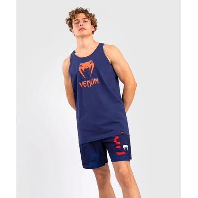 Venum pánské tílko Classic - Navy Blue/Orange tmavě modré