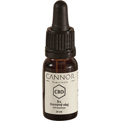 Cannor CBD Plnospektrální konopný olej 5% 500 mg 10 ml