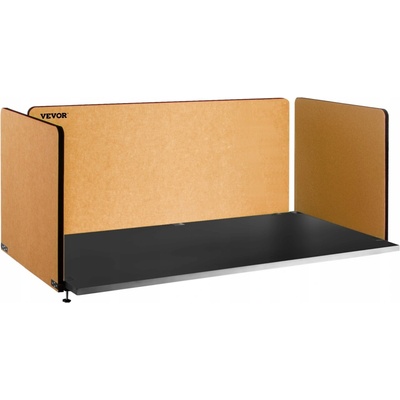 VEVOR Priehradka na stôl 3 ks 152 x 61CM Žltá Akustická Zástena na Stôl