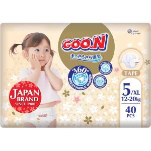 GOO. N Бебешки пелени Goo. N Premium Soft - Размер 5, XL, 12-20 kg, 40 броя (F1010101-172) - ozone