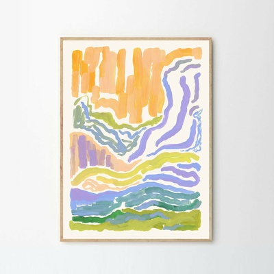 Moikka Plagát Blue Lady by Stine Belden Røed 50x70cm