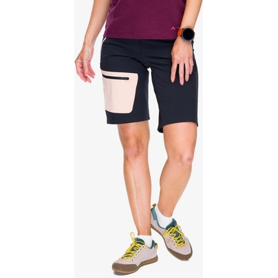 Vaude turistické kraťasy dámske Badile Shorts black/soft rose