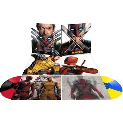 Soundtrack: Deadpool & Wolverine (Limited Coloured Red & Black, Yellow & Blue Vinyl) - 2 Vinyl LP
