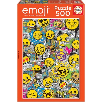 Educa Emoji Graffiti + fix lepidlo 500 dielov