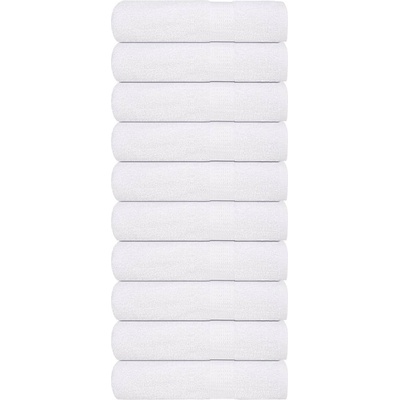 vidaXL Кърпи за душ FROGN 10 бр. Бели 70x140 см 360 г/м2 (136655)