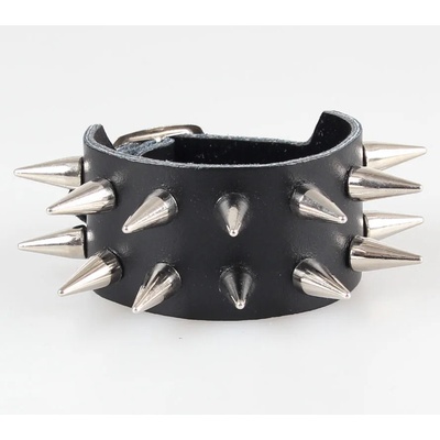 Black & metal гривна Spikes 2 - BWZ-482