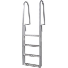 zahrada-XL Bazénový žebřík se 4 schůdky hliníkový 1,67 m