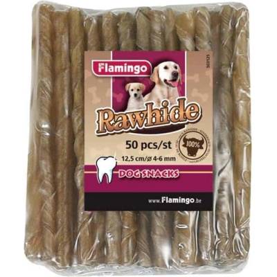Flamingo Rawhide Cigarette - Вкусно лакомство за кучета, кожени солети, / 190-200 гр