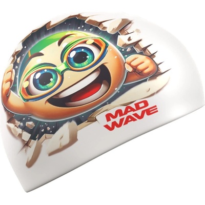 Mad Wave smile silicone cap бял