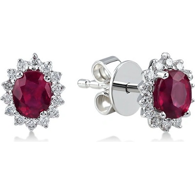 Lillian Vassago zlaté peckové s rubínem a brilianty LLV59-DER003WR