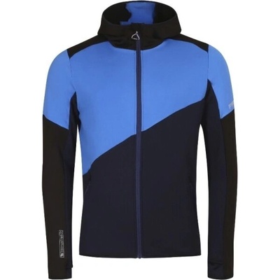 Progress TERRITORY hoody funkční sportovní mikina černá/sv.modrá/tm.modrá