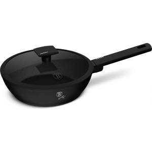 Berlinger Haus Дълбок тиган с капак и титаниево покритие Matte Black 24 см 55040 (BH/8179N)