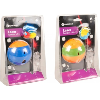 Flamingo interaktivní hračka lazer 3v1 pro psy i kočky 22,5cm