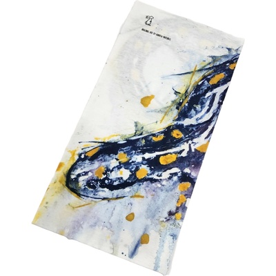 Multifuknčný set High Tail Designs Hiking Gaiter Spotted Salamander biela/modrá