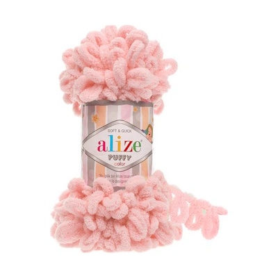 Priadza Alize Puffy 161 - jemná starorůžová